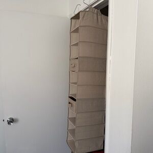 The Container Store Linen 10-Piece Organizer with 2 Pull-Out Bins